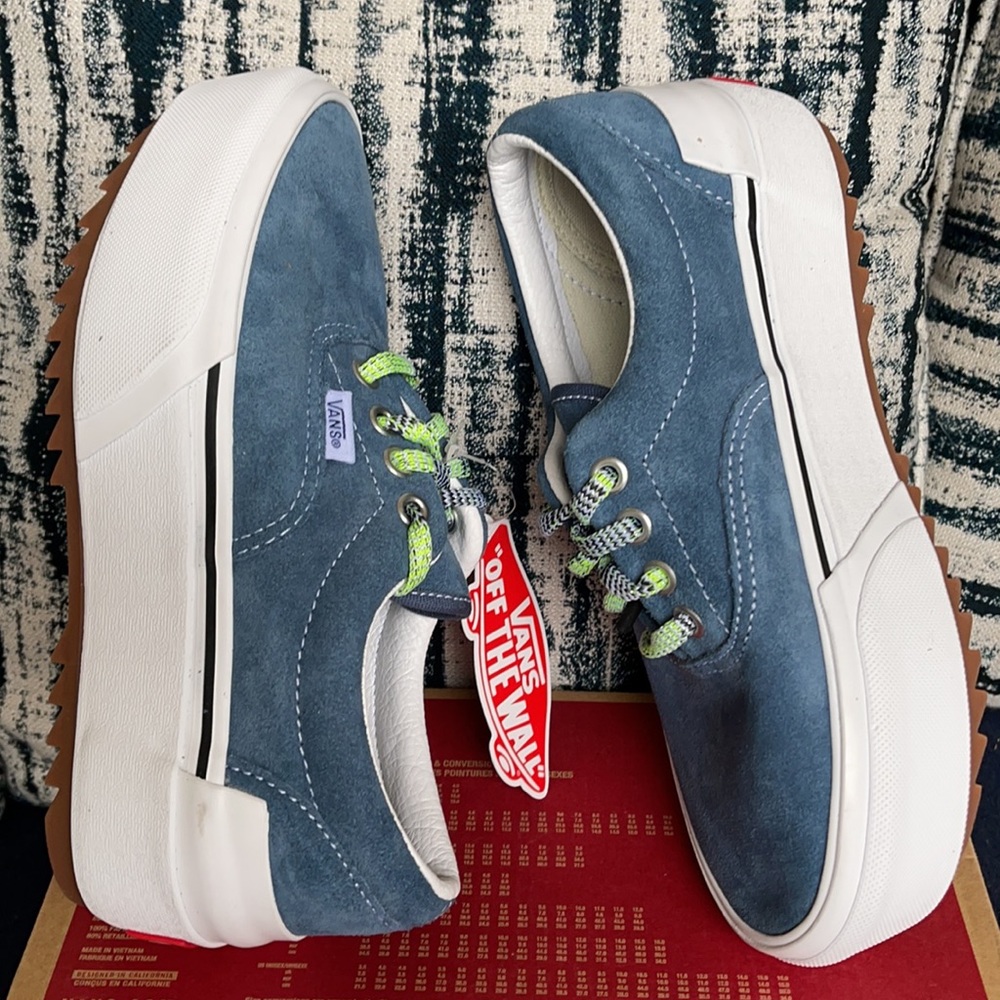 Vans Era Stacked Multi Lace Cementbl True White Mens Platforms - Picture 12 of 16